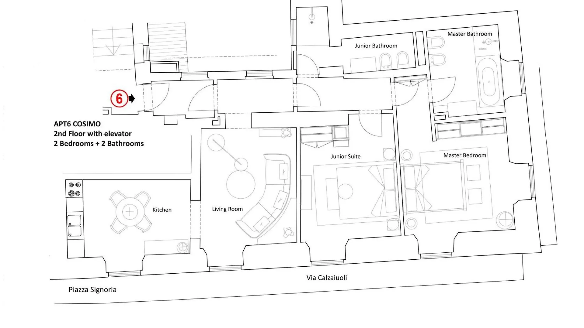 Apartments Florence - Palazzo Signoria Luxury Apartments 6